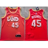 Men's Cleveland Cavaliers #45 Donovan Mitchell Orange 2025-26 CityEdition Stitched Jersey