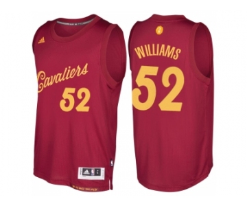 Men's Cleveland Cavaliers #52 Mo Williams 2016 Christmas Day Burgundy NBA Swingman Jersey