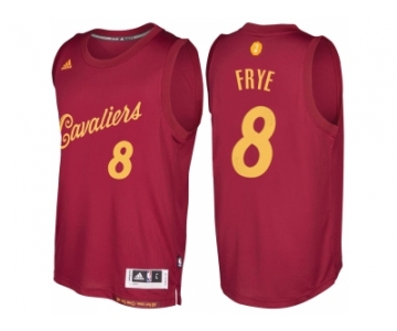 Men's Cleveland Cavaliers #8 Channing Frye 2016 Christmas Day Burgundy NBA Swingman Jersey