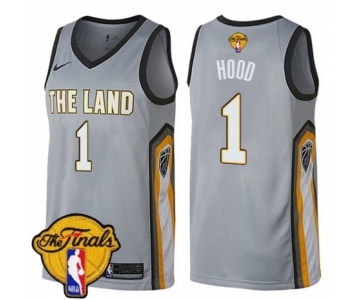 Men's Nike Cleveland Cavaliers #1 Rodney Hood Swingman Green Salute to Service 2018 NBA Finals Bound NBA Jersey