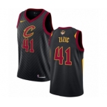 Men's Nike Cleveland Cavaliers #41 Ante Zizic Swingman Black 2018 NBA Finals Bound NBA Jersey Statement Edition