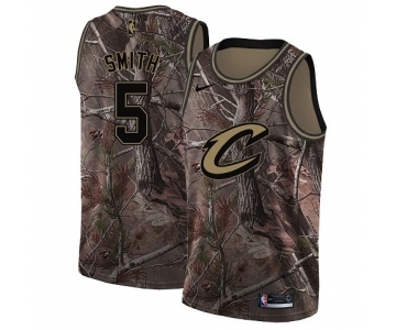 Men's Nike Cleveland Cavaliers #5 J.R. Smith Swingman Camo Realtree Collection NBA Jersey