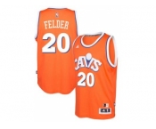 adidas Cleveland Cavaliers #20 Kay Felder Orange Hardwood Classics Swingman Jersey