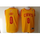 nba cleveland cavaliers #0 love yellow[revolution 30 swingman]
