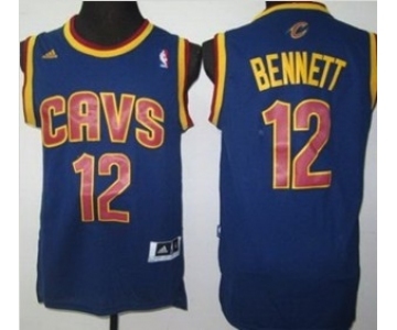 nba cleveland cavaliers #12 bennett blue[revolution 30 swingman]