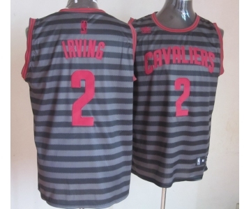nba cleveland cavaliers #2 irving grey[black strip]