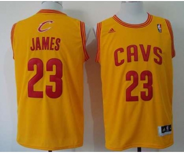 nba cleveland cavaliers #23 james yellow[revolution 30 swingman]