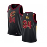 Women's Nike Cleveland Cavaliers #34 Tyrone Hill Swingman Black Alternate NBA Jersey Statement Edition