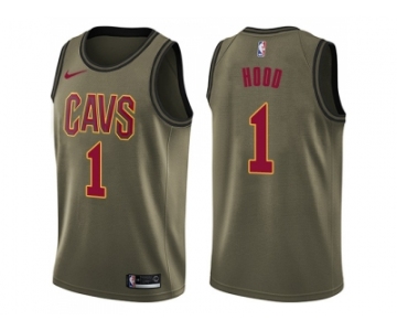 Youth Nike Cleveland Cavaliers #1 Rodney Hood Green Salute to Service NBA Swingman Jersey