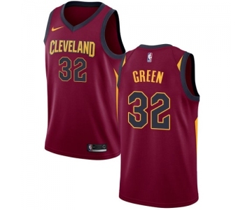 Youth Nike Cleveland Cavaliers #32 Jeff Green Swingman Maroon Road NBA Jersey - Icon Edition
