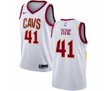 Youth Nike Cleveland Cavaliers #41 Ante Zizic Authentic White NBA Jersey - Association Edition