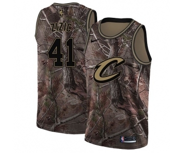 Youth Nike Cleveland Cavaliers #41 Ante Zizic Swingman Camo Realtree Collection NBA Jersey