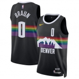 Men's Denver Nuggets #0 Christian Braun Black 2025-26 City Edition Stitched Basketball Jersey Men's Denver Nuggets #0 Christian Braun Black 2025-26 City Edition Stitched Basketball Jersey