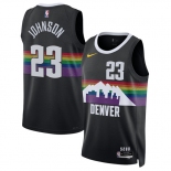 Men's Denver Nuggets #23 Cameron Johnson Black 2025-26 City Edition Stitched Basketball Jersey Men's Denver Nuggets #23 Cameron Johnson Black 2025-26 City Edition Stitched Basketball Jersey