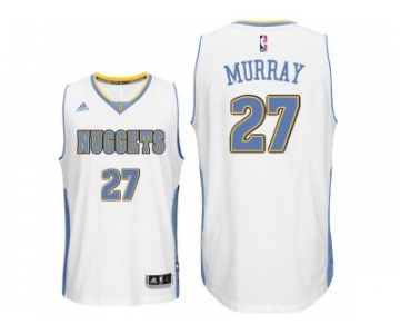 Men's Denver Nuggets #27 Jamal Murray White Home Swingman Jersey