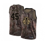 Men's Nike Denver Nuggets #45 Thomas Welsh Swingman Camo Realtree Collection NBA Jersey