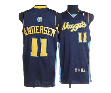 nba denver nuggets #11 andersen dark blue