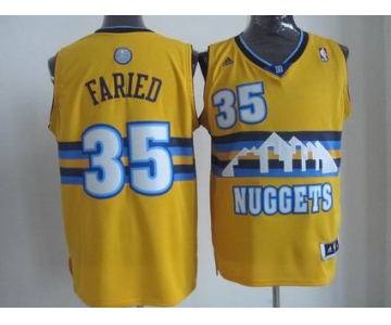 nba denver nuggets #35 faried yellow[revolution 30 swingman]