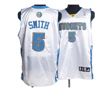 nba denver nuggets #5 smith white