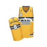 nba denver nuggets #8 gallinari yellow[revolution 30 swingman]