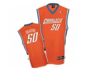 nba charlotte bobcats #50 emeka okafor orange swingman