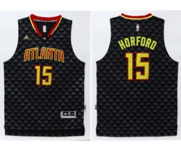 Men Atlanta Hawks #15 Al Horford Black Swingman Stitched NBA Jersey