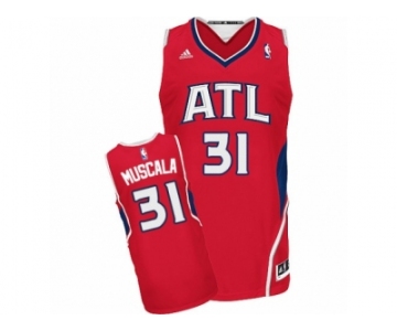 Men's Adidas Atlanta Hawks #31 Mike Muscala Swingman Red Alternate NBA Jersey