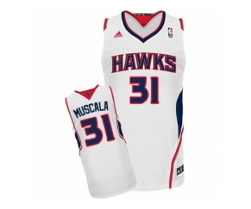 Men's Adidas Atlanta Hawks #31 Mike Muscala Swingman White Home NBA Jersey