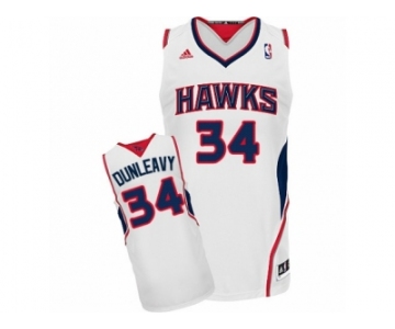 Men's Adidas Atlanta Hawks #34 Mike Dunleavy Swingman White Home NBA Jersey