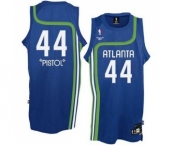 Men's Adidas Atlanta Hawks #44 Pete Maravich Swingman Light Blue Pistol NBA Jersey