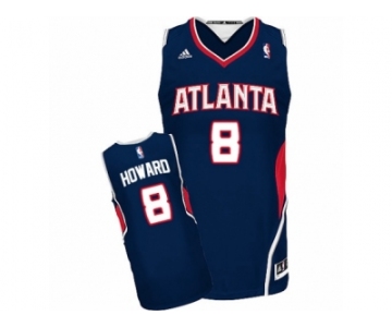 Men's Adidas Atlanta Hawks #8 Dwight Howard Swingman Navy Blue Road NBA Jersey