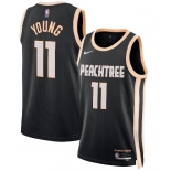 Men's Atlanta Hawks #11 Trae Young Black 2025-26 City Edition Swingman Stitched Jersey Men's Atlanta Hawks #11 Trae Young Black 2025-26 City Edition Swingman Stitched Jersey