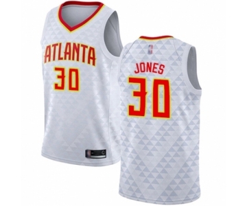 Men's Atlanta Hawks #30 Damian Jones Authentic White Basketball Jersey - Association Edition