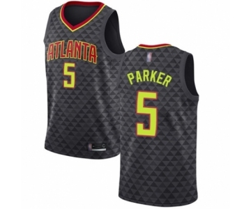 Men's Atlanta Hawks #5 Jabari Parker Swingman Black Basketball Jersey - Icon Edition