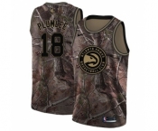Men's Nike Atlanta Hawks #18 Miles Plumlee Swingman Camo Realtree Collection NBA Jersey
