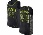 Men's Nike Atlanta Hawks #44 Pete Maravich Authentic Black NBA Jersey - City Edition