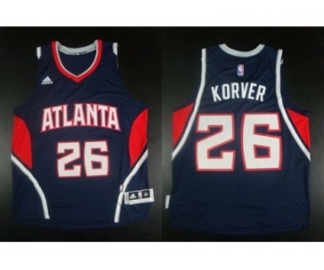 NBA Revolution 30 Atlanta Hawks #26 Kyle Korver Blue Stitched Jerseys