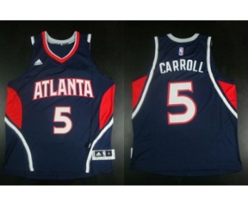NBA Revolution 30 Atlanta Hawks #5 DeMarre Carroll Blue Stitched Jerseys