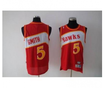 nba atlanta hawks #5 smith red(fans edition)