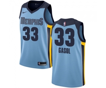 Youth Nike Memphis Grizzlies #33 Marc Gasol Swingman Light Blue NBA Jersey Statement Edition