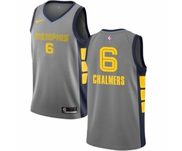Youth Nike Memphis Grizzlies #6 Mario Chalmers Swingman Gray NBA Jersey - City Edition