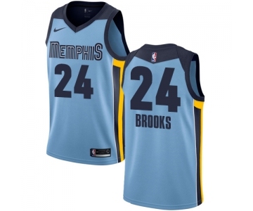 Women's Nike Memphis Grizzlies #24 Dillon Brooks Authentic Light Blue NBA Jersey Statement Edition