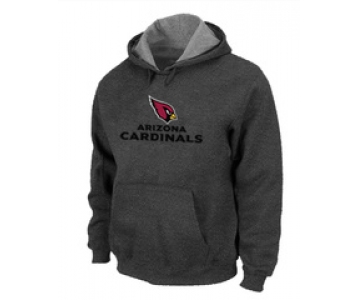 Arizona Cardinals Authentic Logo Pullover Hoodie D.Grey