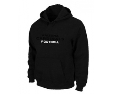 Arizona Cardinals Authentic font Pullover Hoodie Black