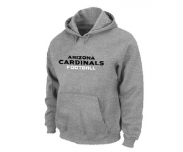 Arizona Cardinals Authentic font Pullover Hoodie Grey