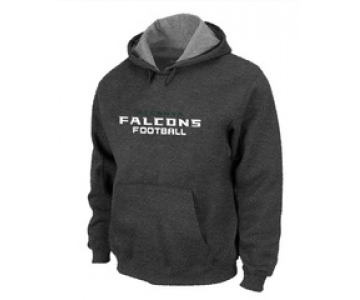 Atlanta Falcons Authentic font Pullover Hoodie D.Grey