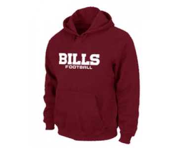 Buffalo Bills Authentic font Pullover Hoodie Red