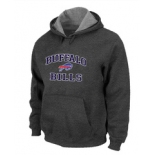 Buffalo Bills Heart & Soul Pullover Hoodie D.Grey
