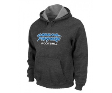 Carolina Panthers Authentic font Pullover Hoodie D.Grey