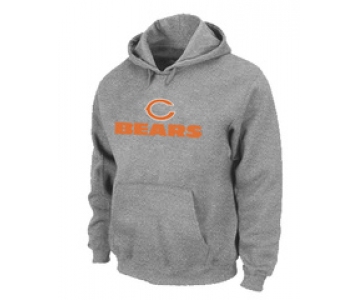 Chicago Bears Sideline Legend Authentic logo Pullover Hoodie Grey